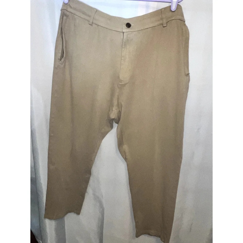 Lands End 100% Cotton women's Capri / pants size L 36-38 beige